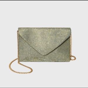 Gold & Silver Shimmer Clutch Crossbody